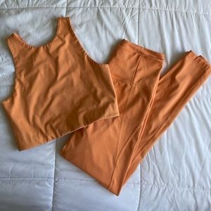Girlfriend Collective Orange Set